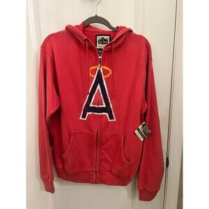Red Jacket Unisex Los Angeles Angels of Anaheim Full Zip Hoodie M Baseball Game